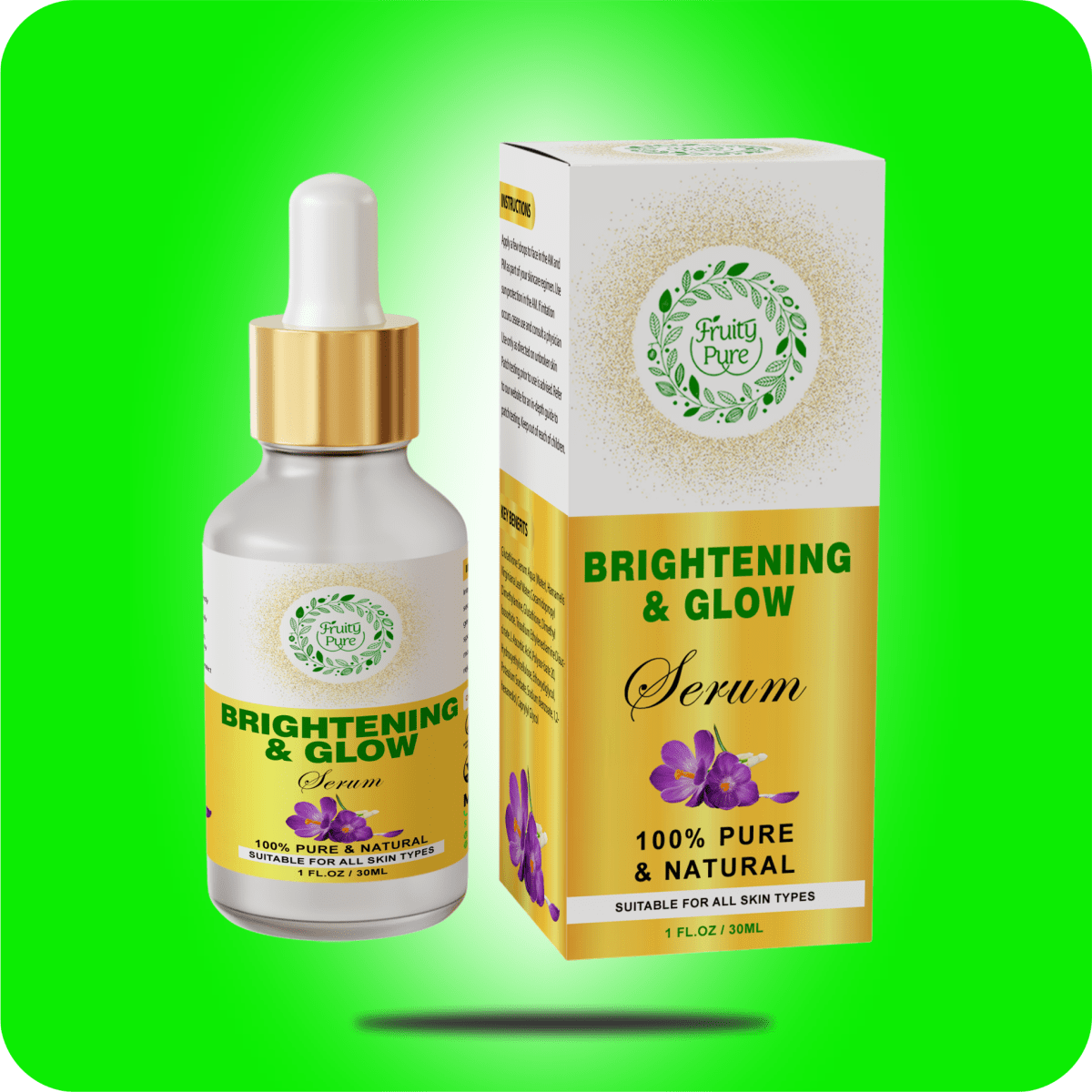 Brightening & Glow Serum - Serum | Fruity Pure